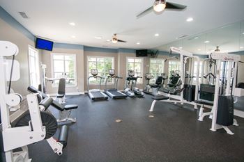Fitness center with updated equipment